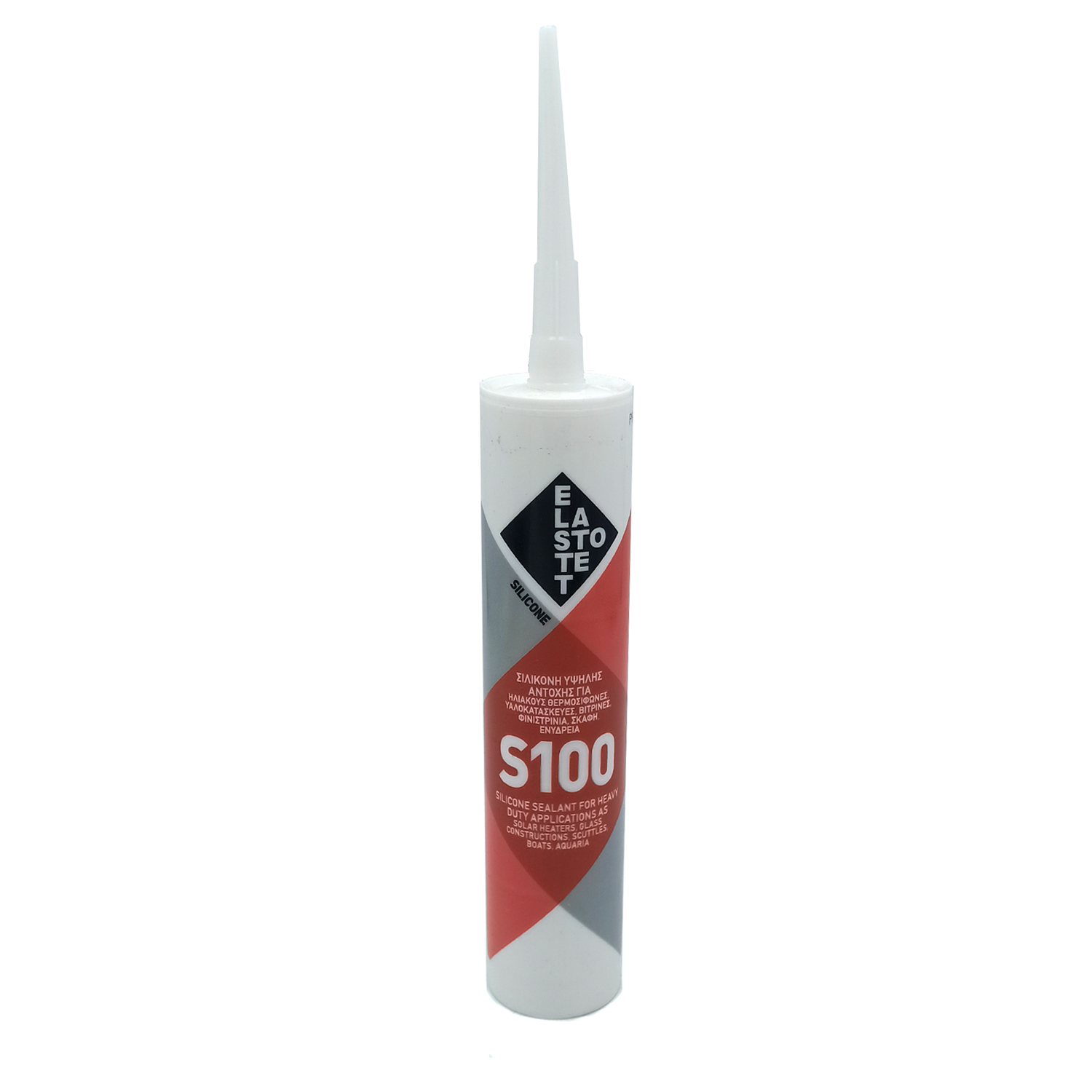 სილიკონი აკვარიუმის ELASTOTET S100 SILICONE TRANSPARENT CARTRIDGE 280ml — სილიკონი და ჰერმეტკი